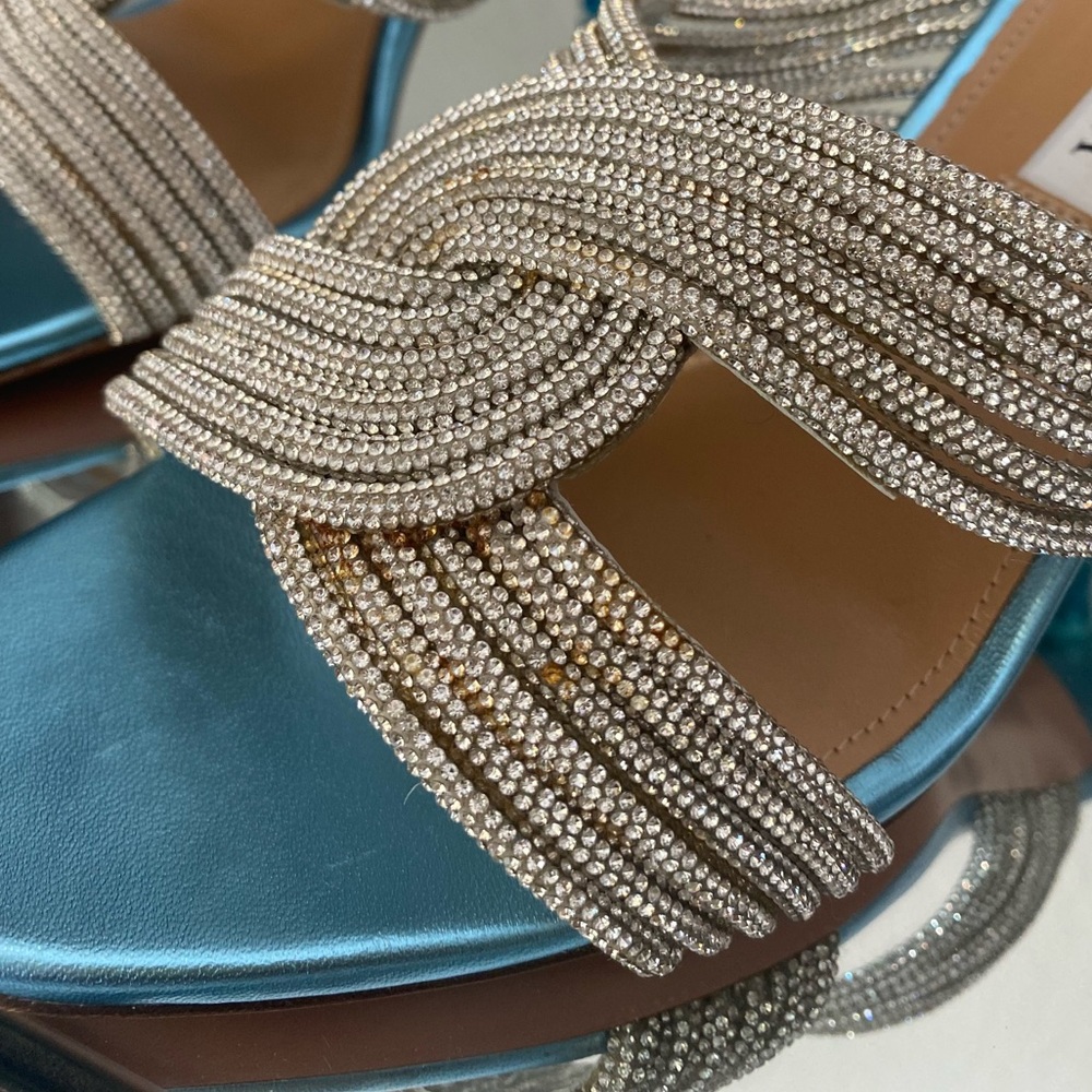 New Aquazzura Gatsby Mule 75mm sandals 37 $1,195 - Picture 15 of 16